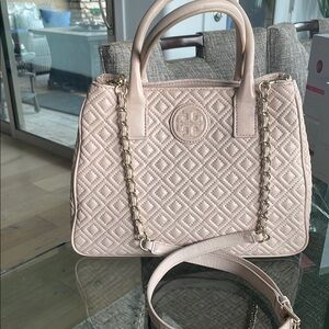 Elegant Quilted Pink Handbag